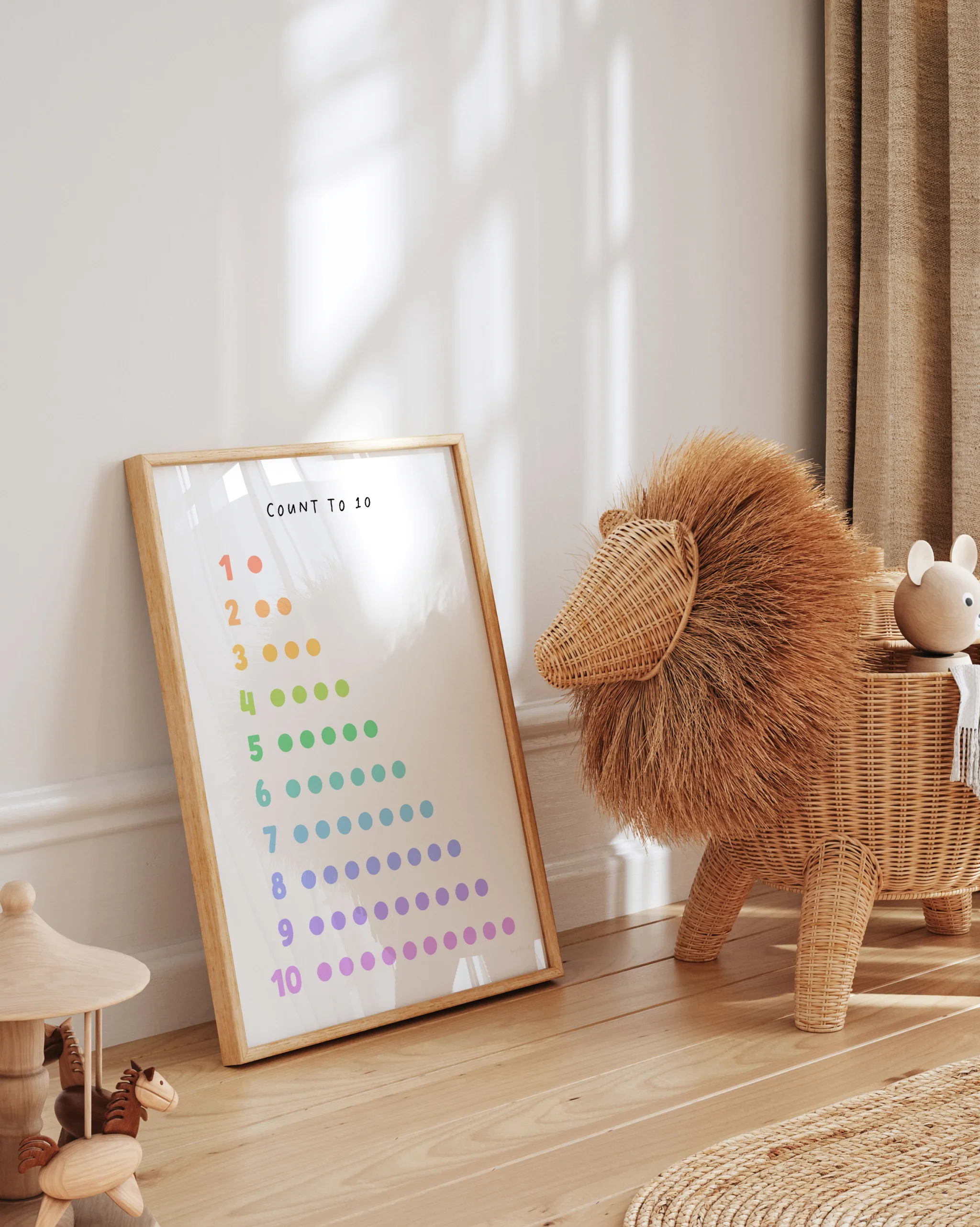 Count to 10 – Educational Poster