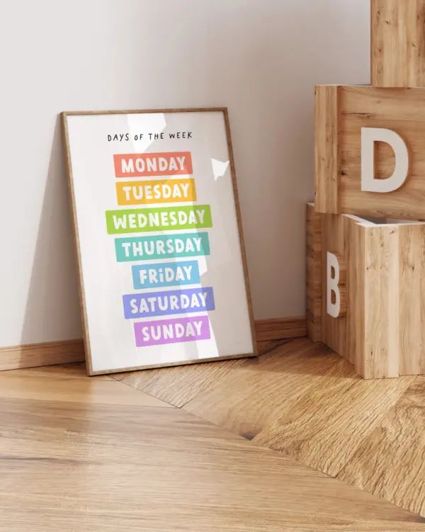 Days of the Week – Educational Poster